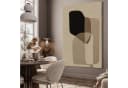 TPFLiving Leinwandbild Nordic Art Beige Grau Schwarz Geometrisch Bild 3