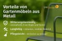 TPFGarden Gartentisch EXETER Streckmetall klappbar grau Bild 4