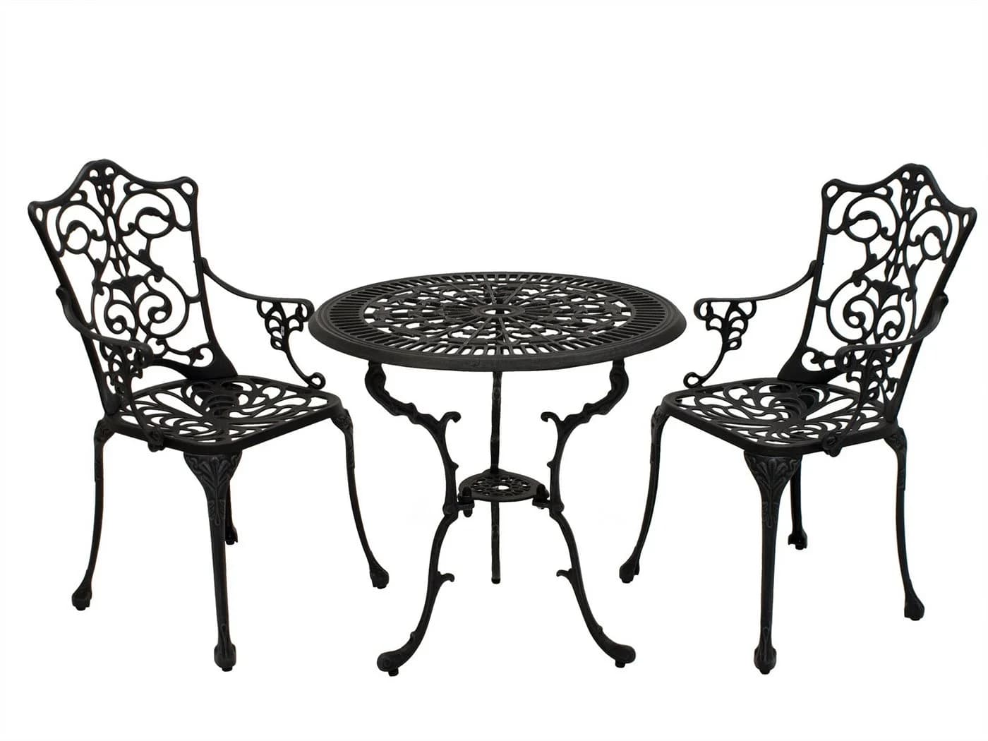 TPFGarden Bistroset BOULDER 3-teilig Aluminium grau - Bild 2