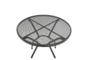 TPFGarden Gartentisch GLASGOW Streckmetall Rund Anthrazit Outdoor Esstisch Bild 1