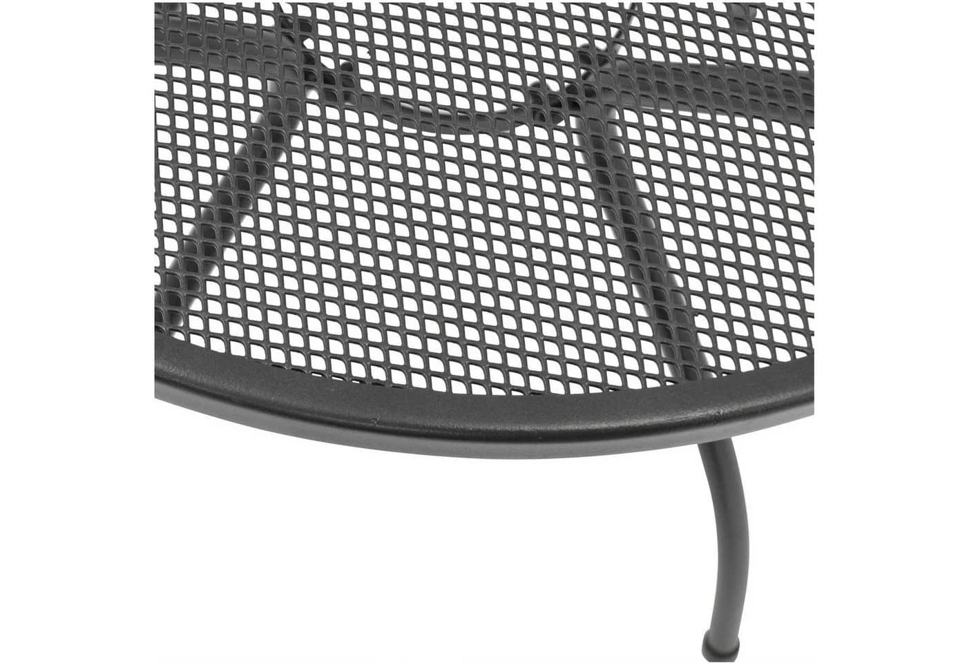 TPFGarden Gartentisch GLASGOW Streckmetall Rund Anthrazit Outdoor Esstisch - Bild 3