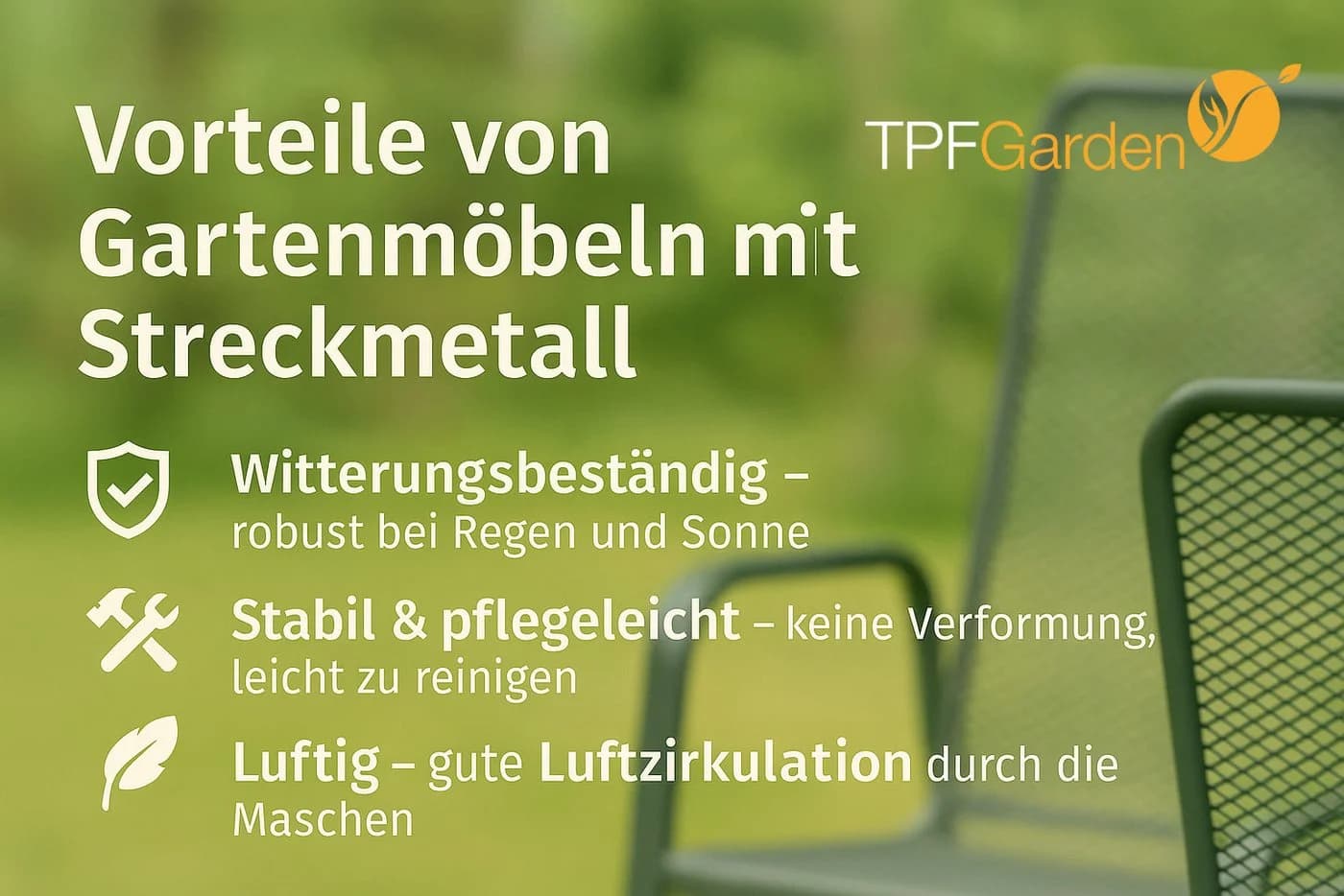 TPFGarden Gartentisch GLASGOW Streckmetall Rund Anthrazit Outdoor Esstisch - Bild 5