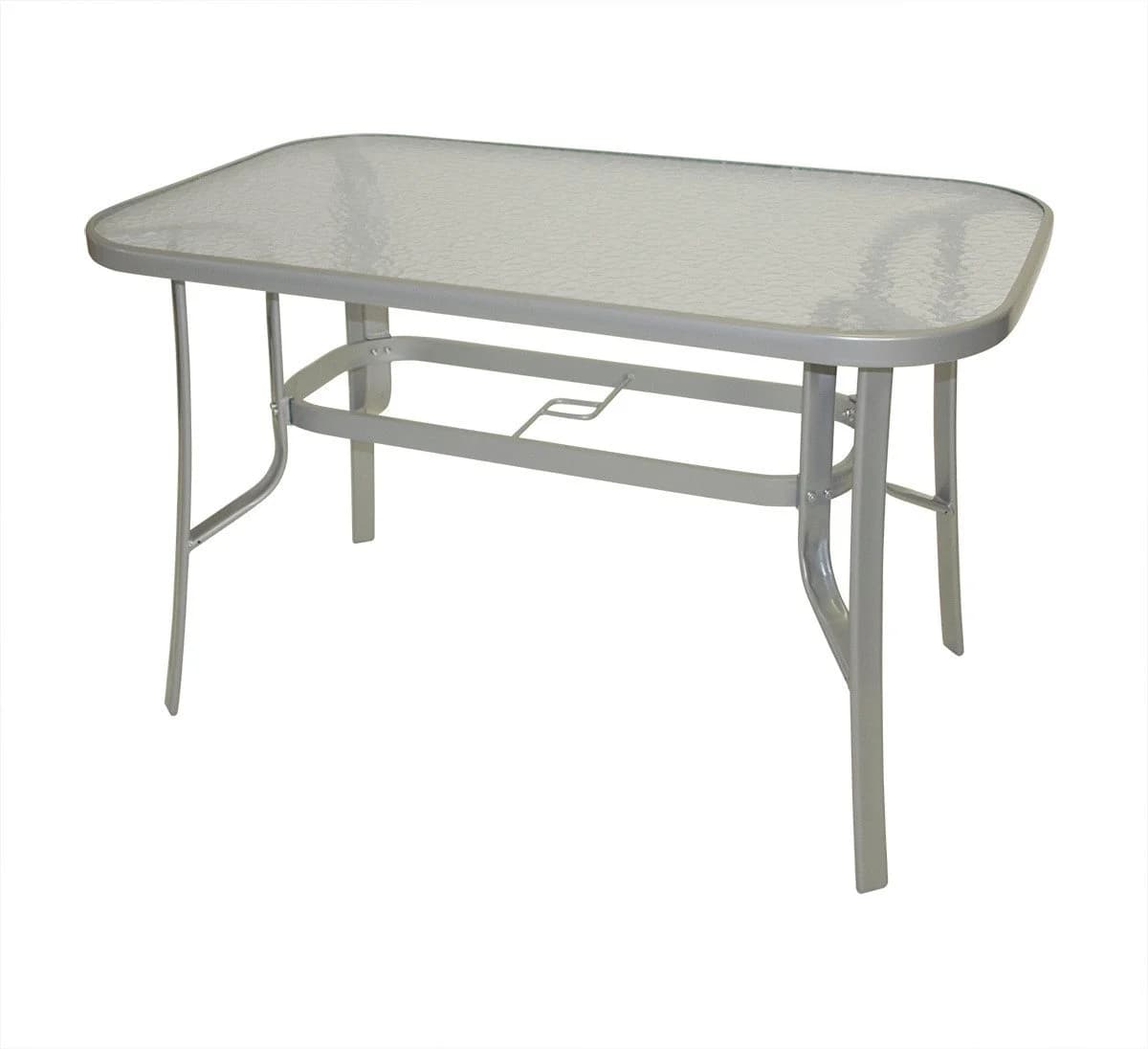 TPFGarden Gartentisch HAMPTON Silber Stahl Glas - Bild 2