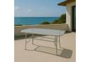 TPFGarden Gartentisch HAMPTON Silber Stahl Glas Bild 4