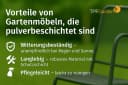 TPFGarden Gartentisch HAMPTON Silber Stahl Glas Bild 5