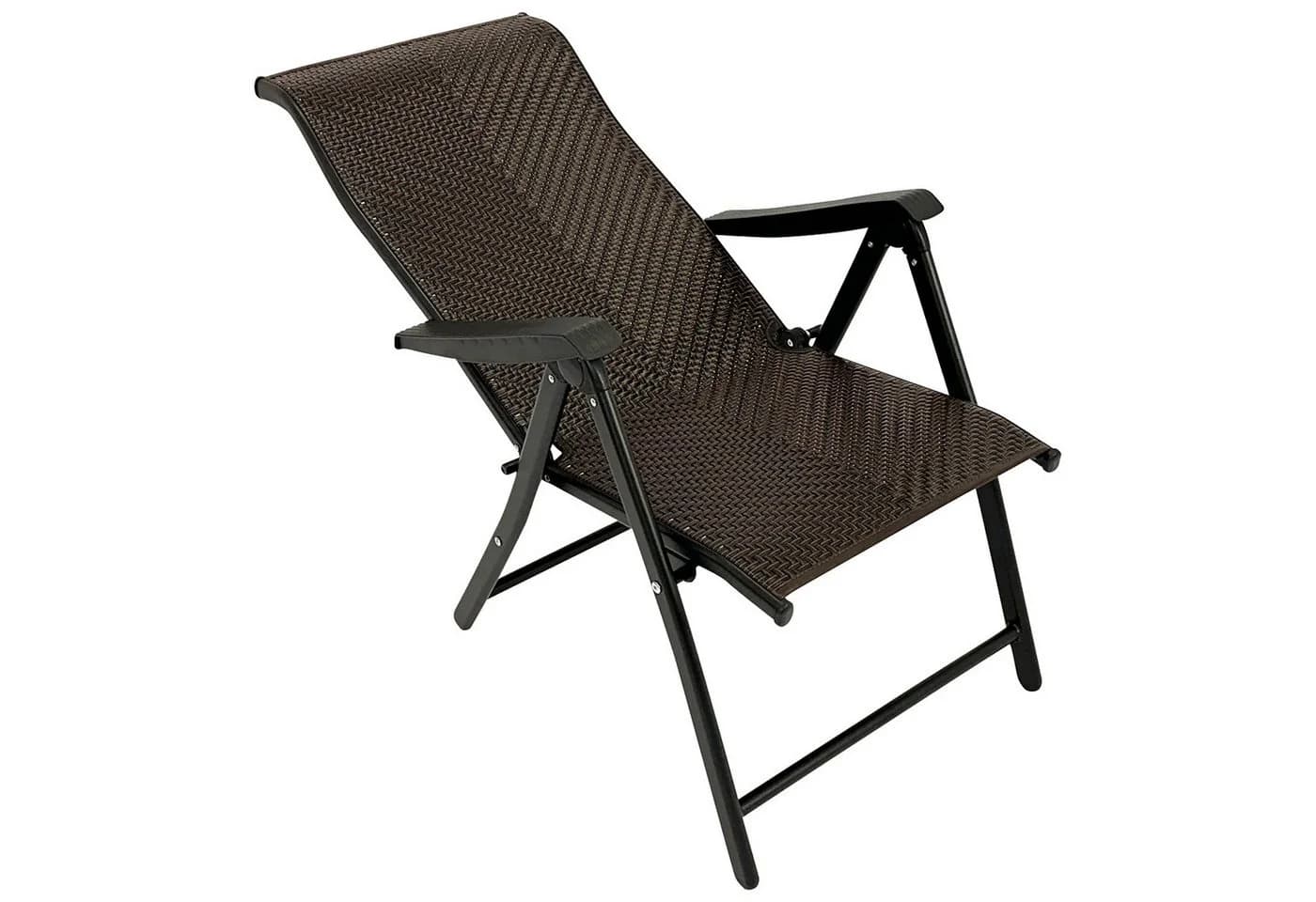 TPFGarden Klappsessel WASHINGTON 2er Set Braun Grau - Bild 3
