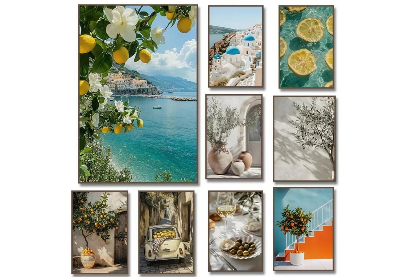 TPFLiving Kunstdruck Italienische Landschaften Leinwandbild 30x42cm - Bild 3