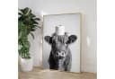 TPFLiving Leinwandbild XXL Lustige Tiere Schwarz/Weiß Bild 4