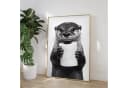 TPFLiving Leinwandbild XXL Lustige Tiere Schwarz/Weiß Bild 5
