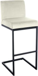 TPFLiving Barhocker Samt Creme Bild 5