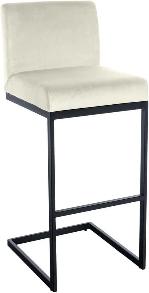 TPFLiving Barhocker Samt Creme - Bild 5