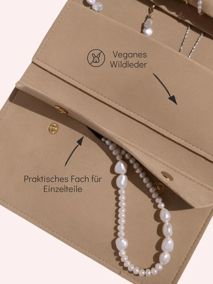 Einzelstück Schmuckrolle Schmuck Reise Tasche - Bild 3
