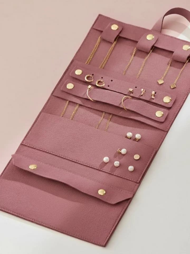 Einzelstück Schmuckrolle Schmuck Reise Tasche - Bild 4