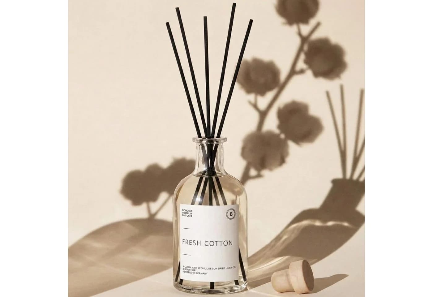 BOHORIA Raumduftdiffuser mit Stäbchen 250ml Eleganter Duft - Bild 5