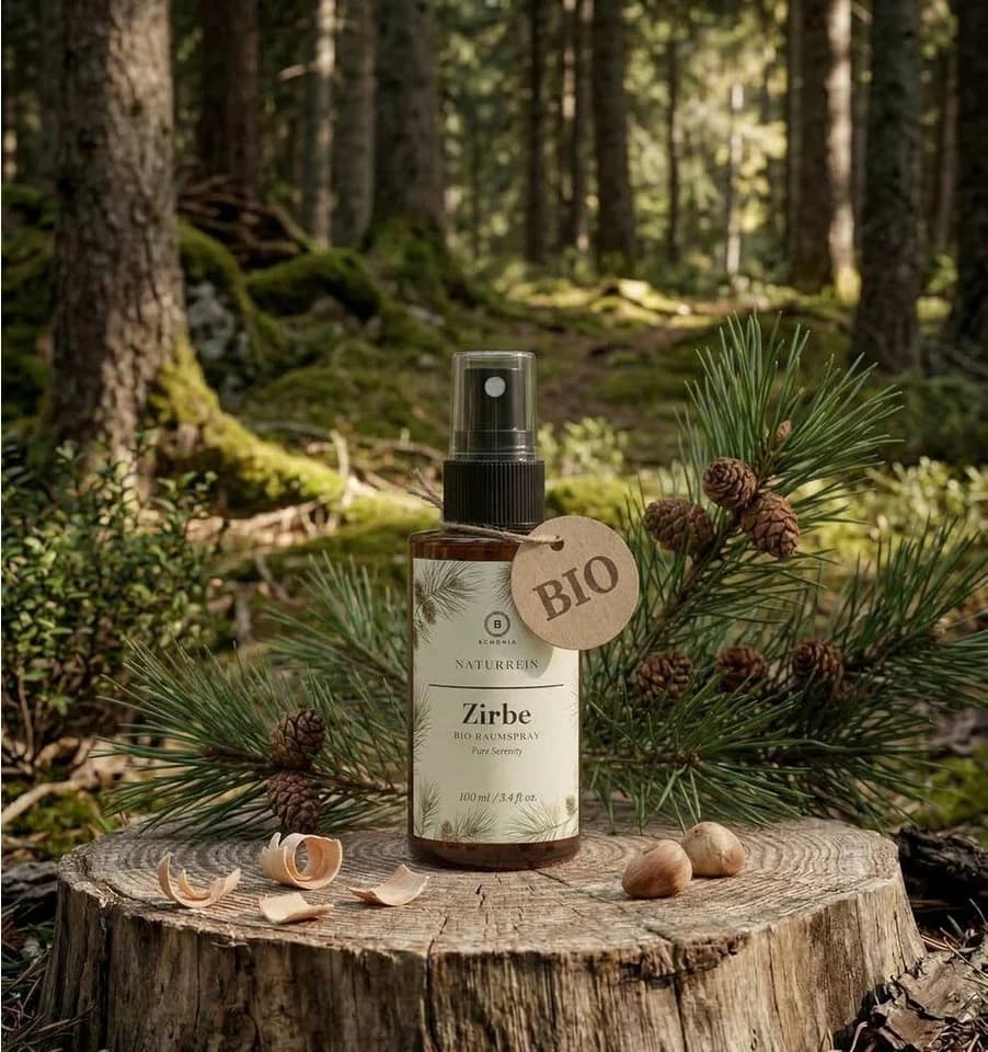 BOHORIA Raumduft Zirbe Raumspray 100 ml – Ätherische Öle Zirbenholz - Bild 5