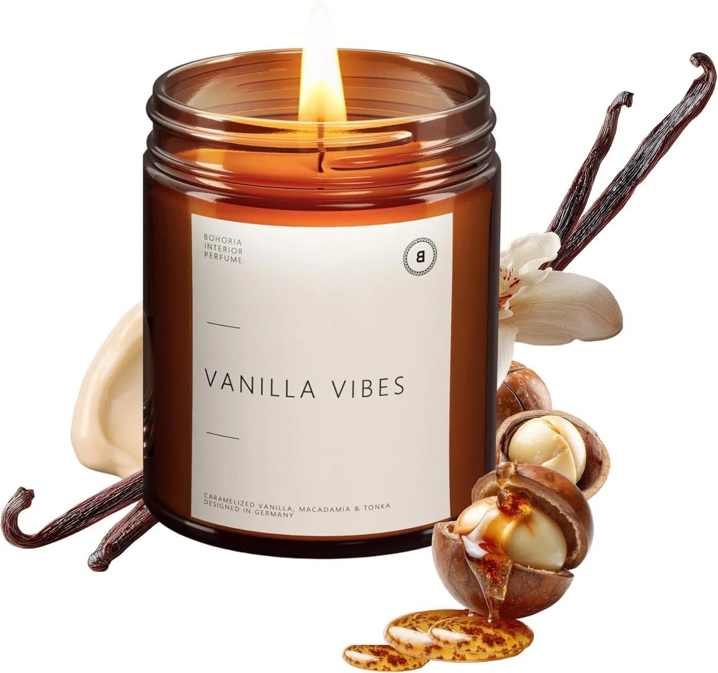 BOHORIA Duftkerze Vanilla Vibes 200g Sojawachs - Bild 2