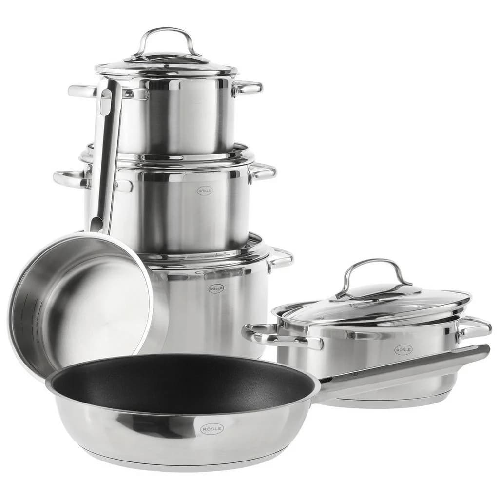 Rösle Kochtopfset Elegance 6-teilig Edelstahl