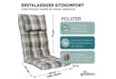 Gardisun Auflagekissen Gartenstuhl UV-beständig Grün Bild 3