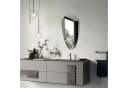 Tulup Wandspiegel Oval Tropfenform Glas Bild 1