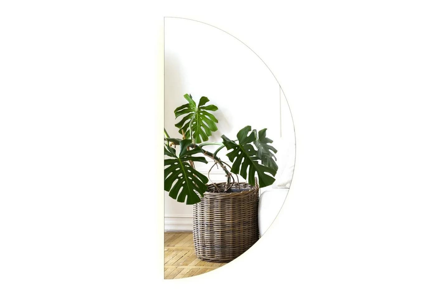 Tulup LED-Lichtspiegel Halbrund Wandspiegel mit Beleuchtung - Bild 2