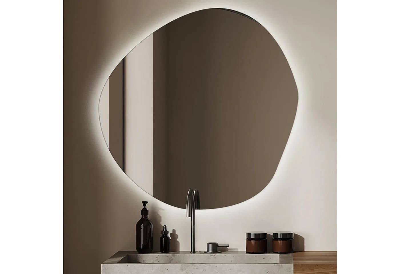 Tulup Badspiegel Modern Wandspiegel mit LED Beleuchtung (Neutralweiß 4000K) - Bild 5