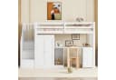 SOFTWEARY Hochbett mit Kleiderschrank und Lattenrost Kiefer Bild 1