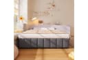 SOFTWEARY Futonbett 140x200 cm Leinen Massivholz Metall Bild 4