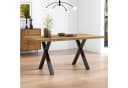 SOFTWEARY Esstisch Holzoptik Metallgestell Beige Bild 4