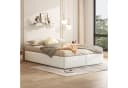 SOFTWEARY Futonbett mit Bettkasten, Lattenrost und Schubladen Leinen Bild 3