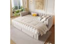 SOFTWEARY Schlafsofa mit Bettfunktion und Schubladen, 90x200cm/180x200cm Bild 1