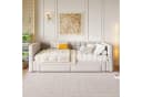 SOFTWEARY Schlafsofa mit Bettfunktion und Schubladen, 90x200cm/180x200cm Bild 3