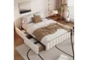 SOFTWEARY Futonbett mit Lattenrost und 4 Schubladen 140x200 cm Samt Bild 1