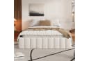 SOFTWEARY Futonbett mit Lattenrost und 4 Schubladen 140x200 cm Samt Bild 3