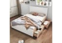 SOFTWEARY Massivholzbett mit Schubladen und Lattenrost Kiefer Bild 1