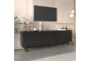 SOFTWEARY Lowboard TV-Schrank Schwarz Matt 175 cm Bild 4