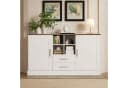SOFTWEARY Sideboard Braun/Weiß Modern Bild 1