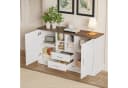 SOFTWEARY Sideboard Braun/Weiß Modern Bild 5