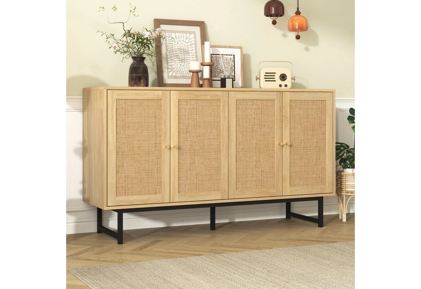 SOFTWEARY Sideboard Modern Metallfüße - Bild 3