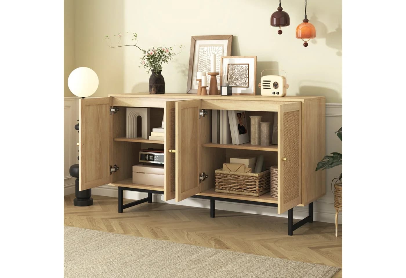 SOFTWEARY Sideboard Modern Metallfüße - Bild 4