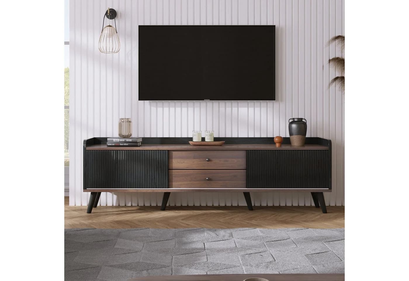 SOFTWEARY Lowboard 160 cm Breite TV-Schrank Stehend