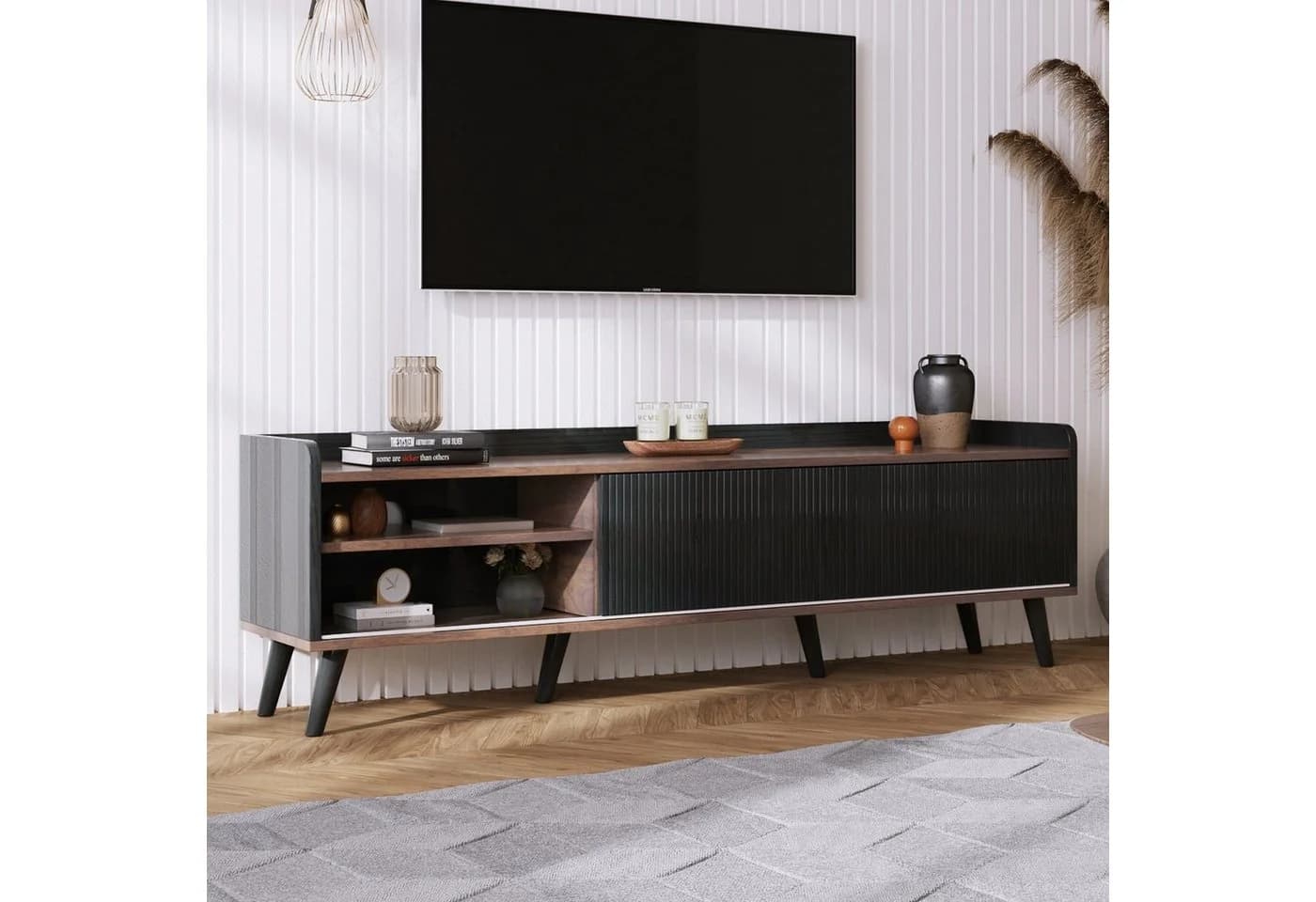 SOFTWEARY Lowboard 160 cm Breite TV-Schrank Stehend - Bild 3