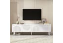 SOFTWEARY Lowboard 180 cm Weiß Modernes griffloses TV-Board Bild 1