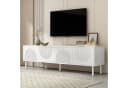 SOFTWEARY Lowboard 180 cm Weiß Modernes griffloses TV-Board Bild 3