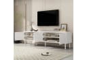 SOFTWEARY Lowboard 180 cm Weiß Modernes griffloses TV-Board Bild 4