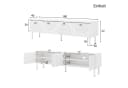 SOFTWEARY Lowboard 180 cm Weiß Modernes griffloses TV-Board Bild 5