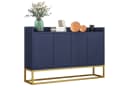 SOFTWEARY Sideboard Blau Holzwerkstoff Wohnzimmerschrank Bild 2