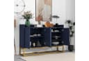 SOFTWEARY Sideboard Blau Holzwerkstoff Wohnzimmerschrank Bild 3