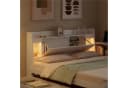 SOFTWEARY Stauraumbett Weiß mit LED, Schubladen & Steckdose Bild 5