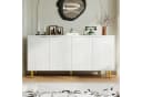 SOFTWEARY Sideboard Weiß Matt 160 cm Bild 1
