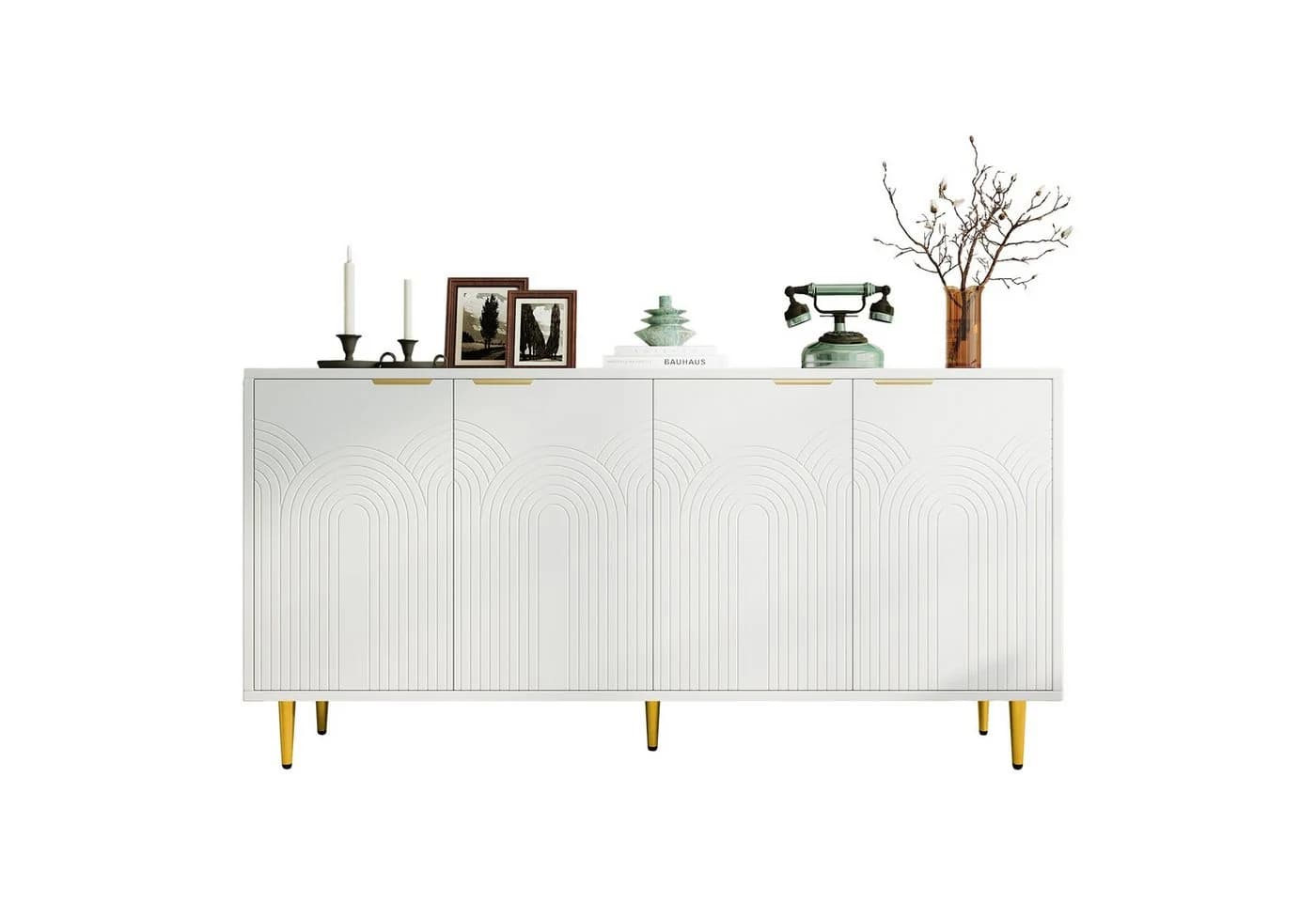 SOFTWEARY Sideboard Weiß Matt 160 cm - Bild 2